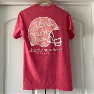 Small simply southern collection salmon tshirt
